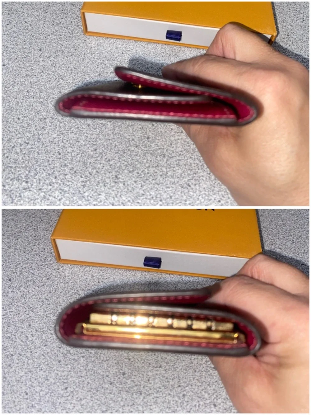 Louis Vuitton Monogram 6 Key Holder Multicles Rare Raspberry Interior EUC - Picture 6 of 15